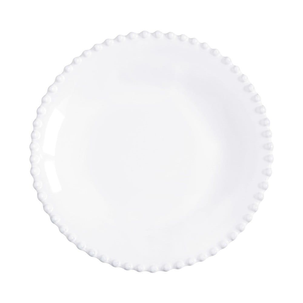 Biely kameninový tanier na polievku Costa Nova Pearl, ⌀ 24 cm - Bonami.sk