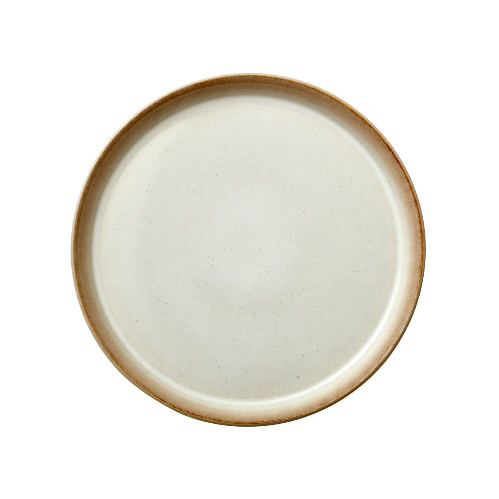Krémovobiely kameninový plytký tanier Bitz Basics Cream, ⌀ 27 cm - Bonami.sk