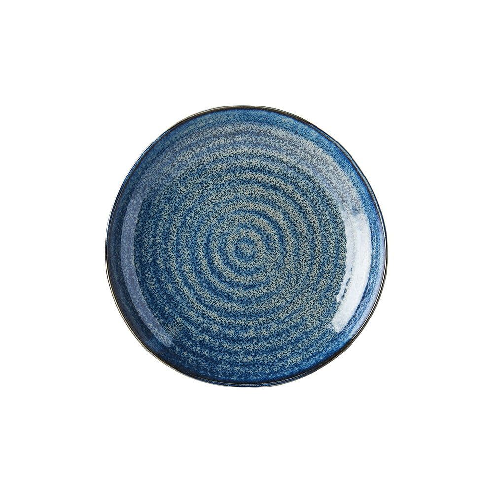 Modrý keramický tanier Mij Indigo, ø 23 cm - Bonami.sk