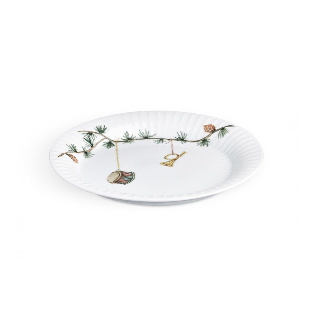 Porcelánový tanier s vianočnými motívmi Kähler Design Hammershoi Christmas Plate, ⌀ 19 cm - Bonami.sk