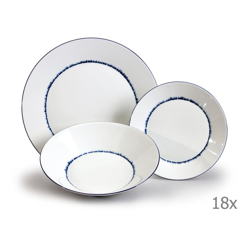 Sada 18 porcelánových tanierov Thun Tom - Bonami.sk