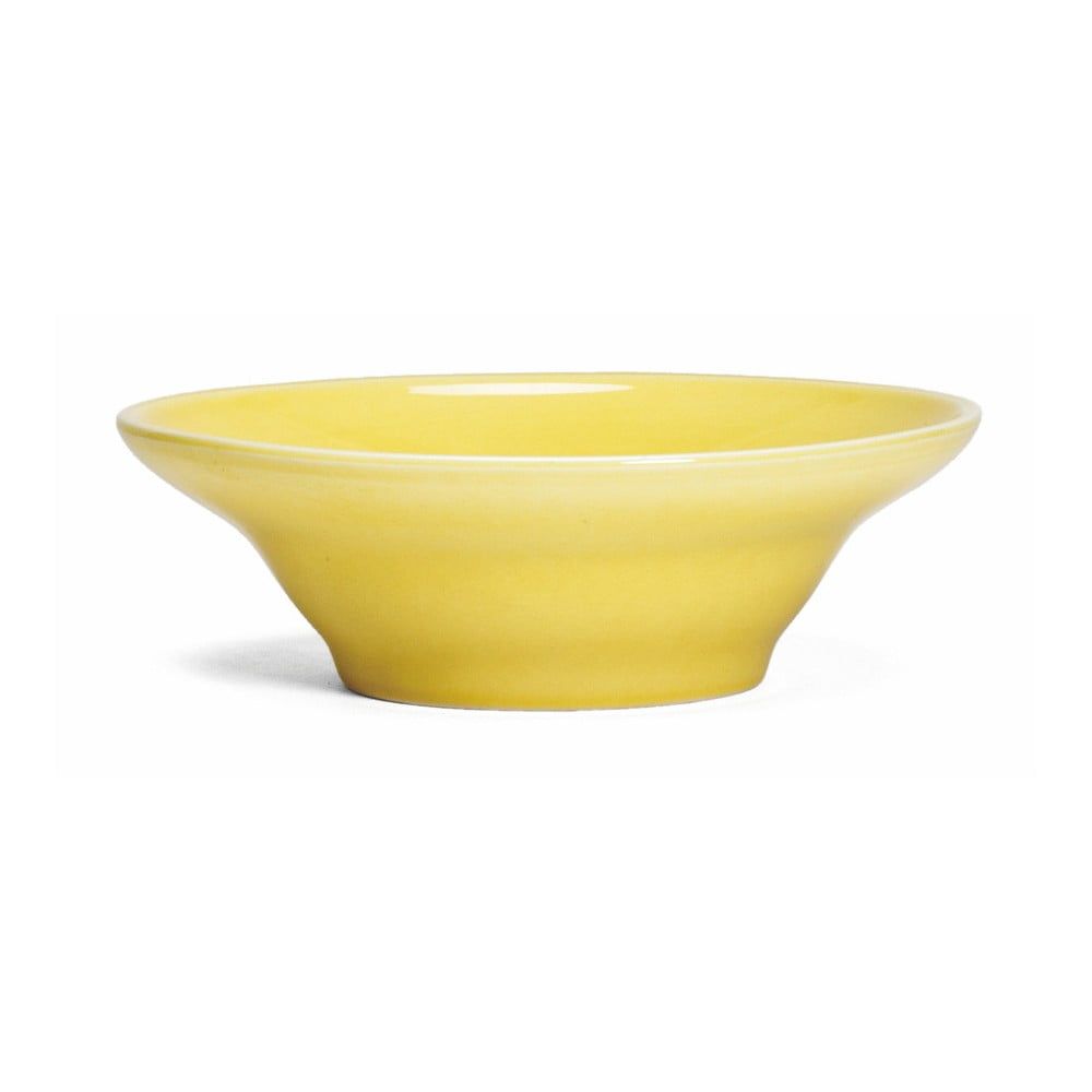 Žltý kameninový polievkový tanier Kähler Design Ursula, ⌀ 20 cm - Bonami.sk
