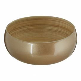 Bambusová miska v zlatej farbe Premier Housewares, ⌀ 25 cm