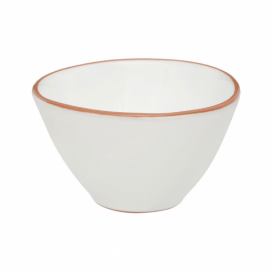 Biela miska na cereálie z glazovanej terakoty Premier Housewares Calisto, ⌀ 16 cm