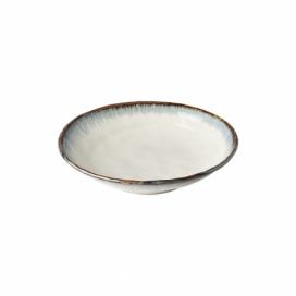 Biely keramický hlboký tanier Mij Aurora, ø 24 cm