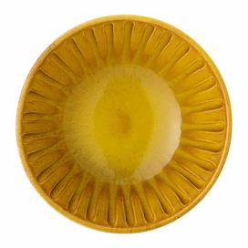 Žltá miska z kameniny Bloomingville Cala, ø 15,5 cm