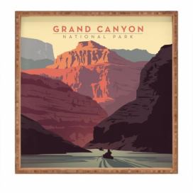 Drevený dekoratívny servírovací podnos Grand Canyon, 40 × 40 cm