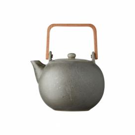 Sivá kameninová kanvička na čaj Bitz Basics, 1,2 l