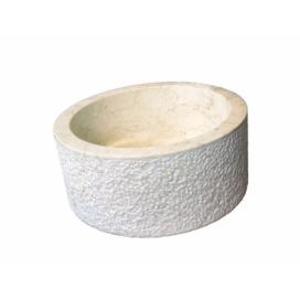 Umývadlo z prírodného kameňa MIRUM 509 Ø 45 cm Cream