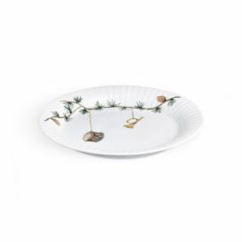 Porcelánový tanier s vianočnými motívmi Kähler Design Hammershoi Christmas Plate, ⌀ 19 cm