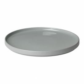 Sivý keramický plytký tanier Blomus Pilar