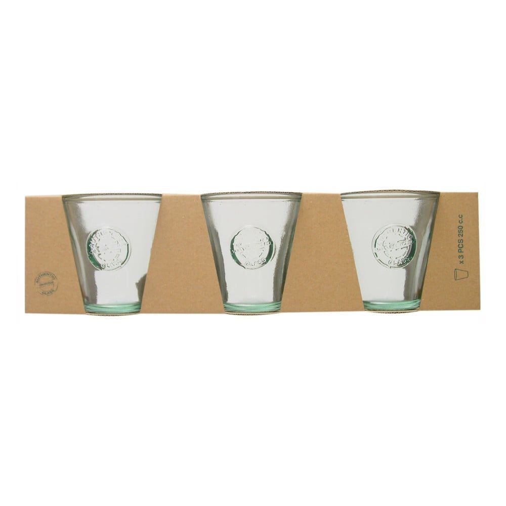 Súprava 3 pohárov z recyklovaného skla Ego Dekor Authentic, 250 ml - Bonami.sk