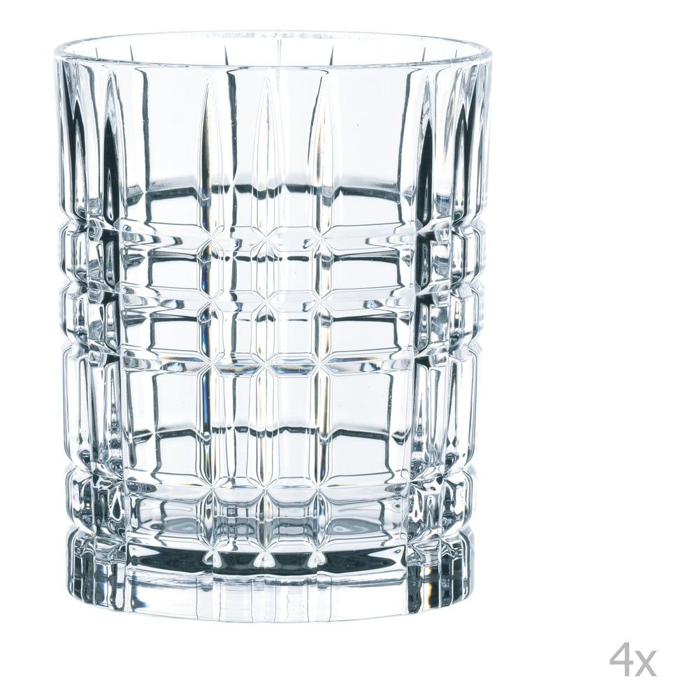 Sada 4 pohárov na whisky z krištáľového skla Nachtmann Square Whiskey Set, 345 ml - Bonami.sk