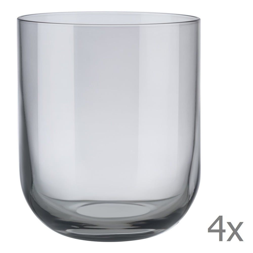 Sada 4 sivých pohárov na vodu Blomus Mira, 350 ml - Bonami.sk
