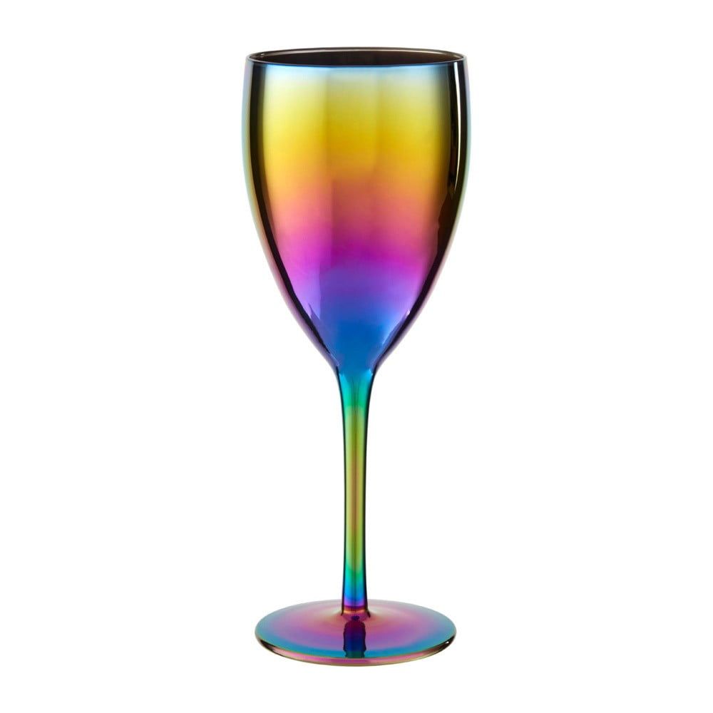 Sada 4 pohárov na víno s dúhovým efektom Premier Housowares Rainbow, 473 ml - Bonami.sk