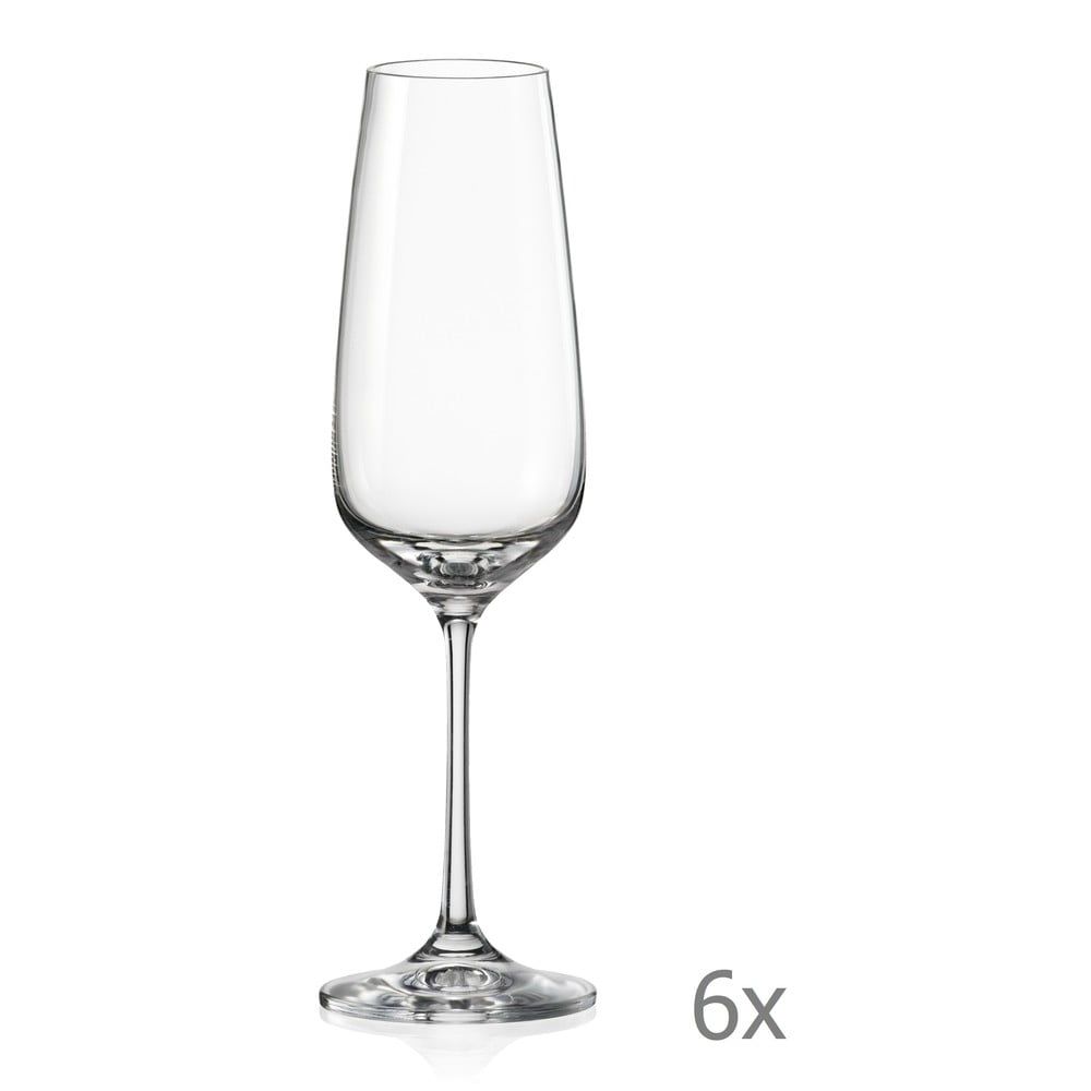 Súprava 6 pohárov na šampanské Crystalex Giselle, 190 ml - Bonami.sk