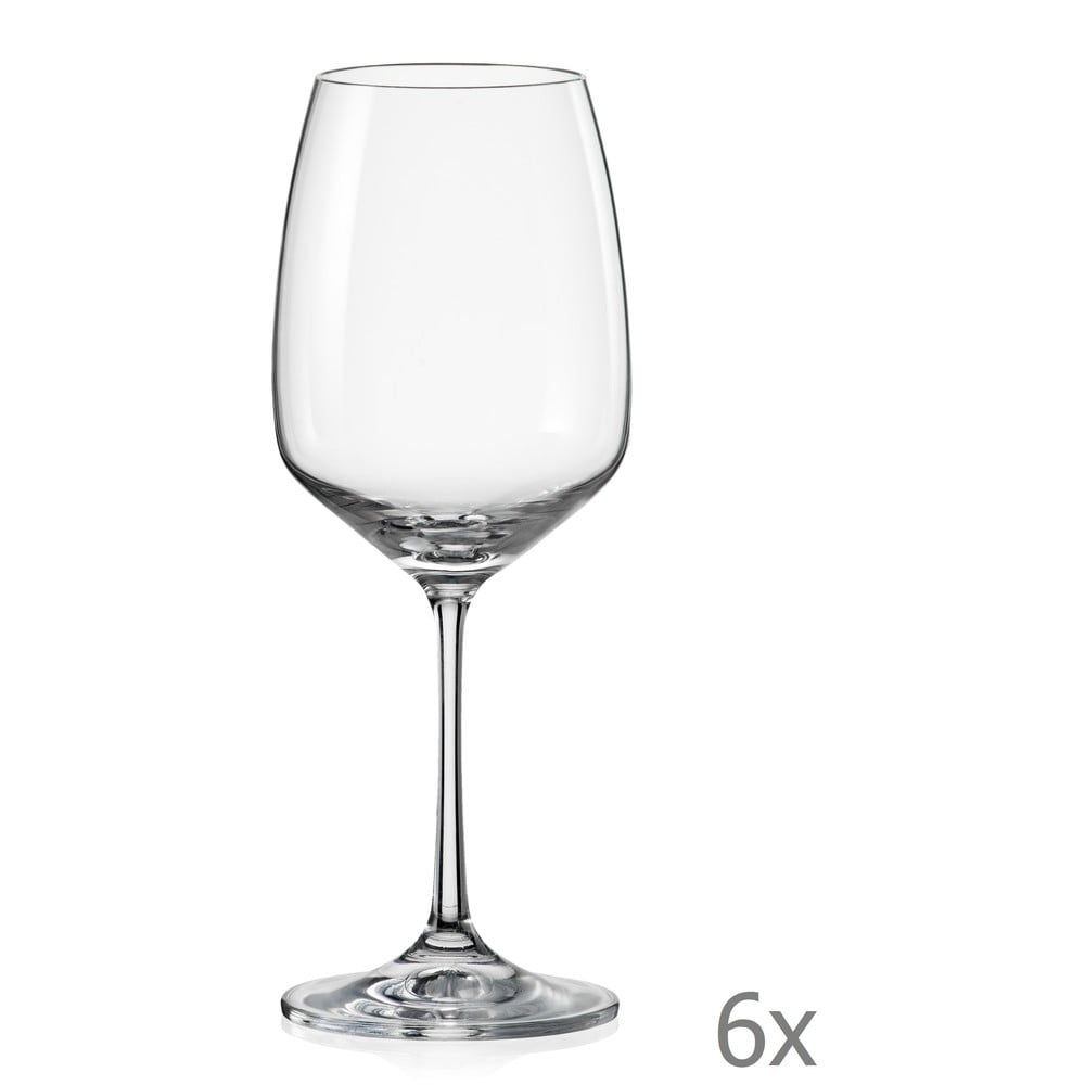 Súprava 6 pohárov na víno Crystalex Giselle, 455 ml - Bonami.sk