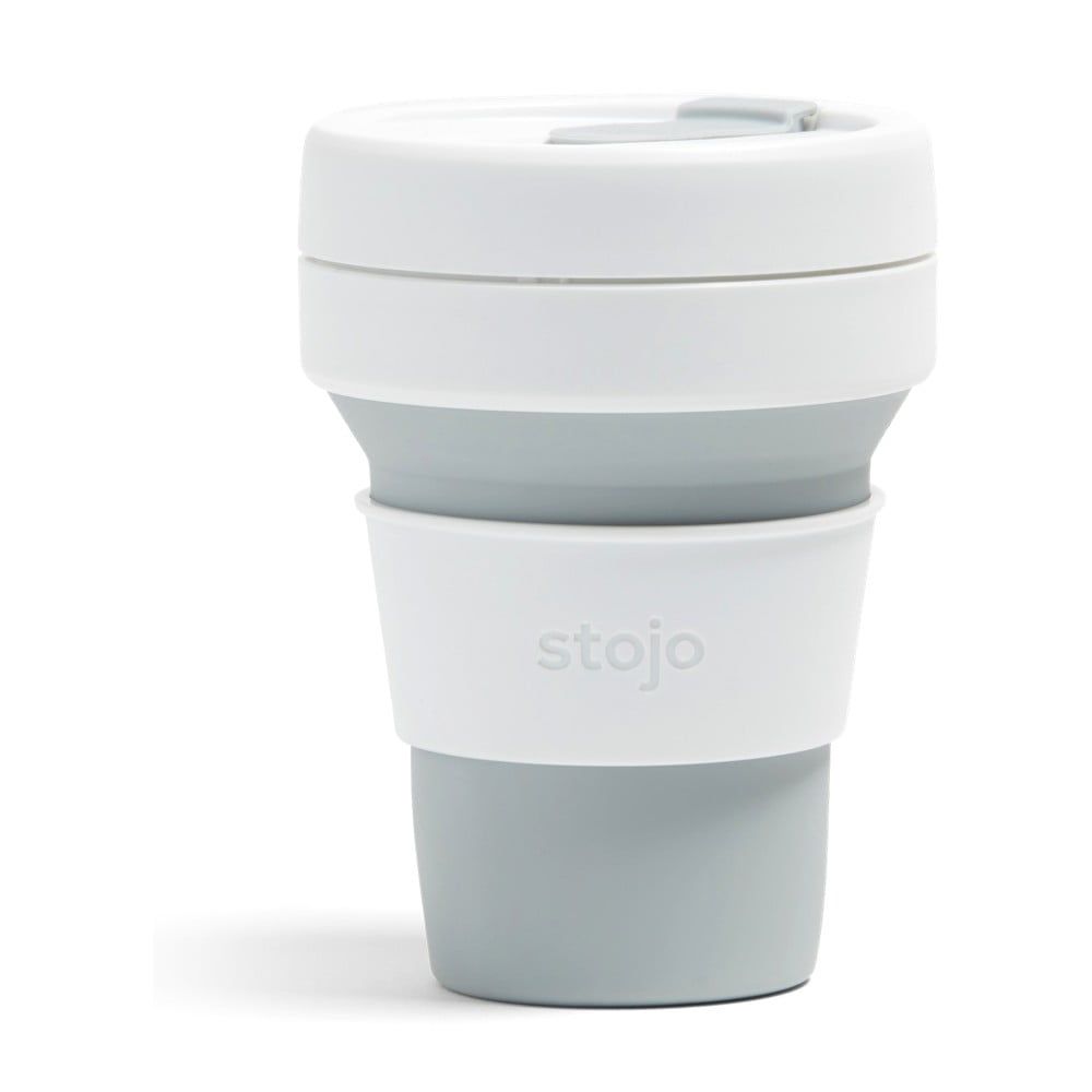 Bielo-sivý skladací hrnček Stojo Pocket Cup Dove, 355 ml - Bonami.sk