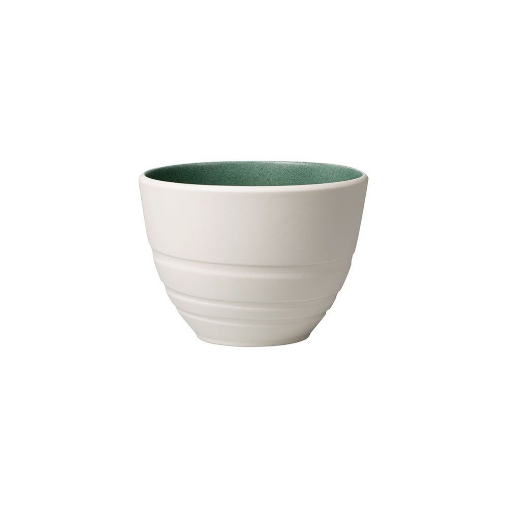 Bielo-zelená porcelánová šálka Villeroy & Boch Leaf, 450 ml - Bonami.sk