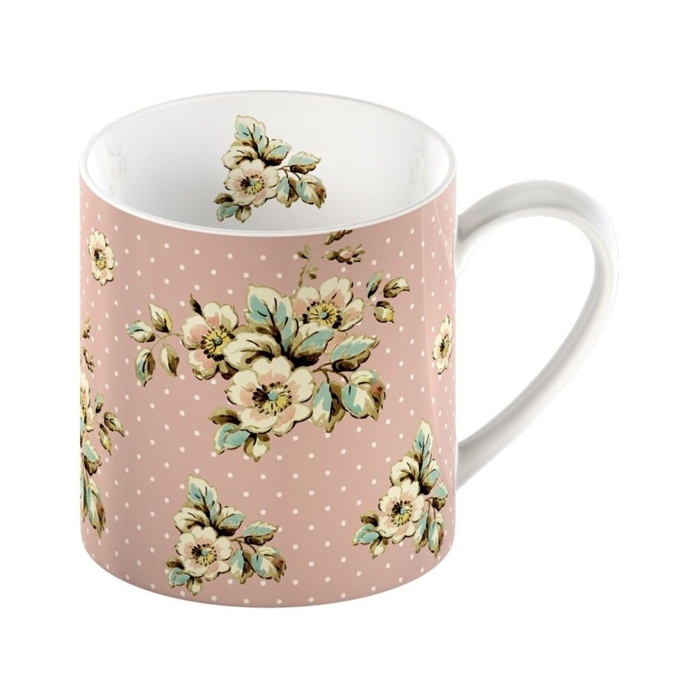 Ružový porcelánový hrnček Creative Tops Cottage Flower, 330 ml - Bonami.sk