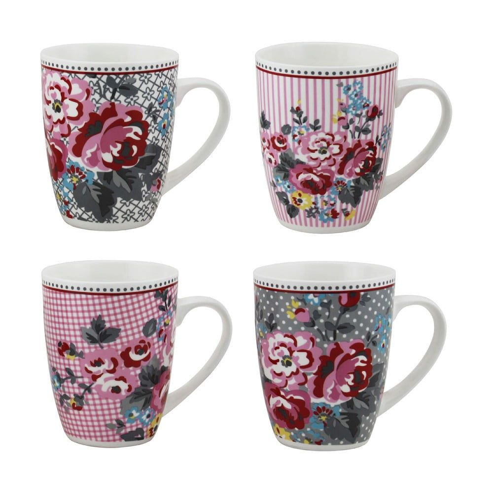 Sada 4 porcelánových hrnčekov Premier Housewares Pippa Mugs - Bonami.sk