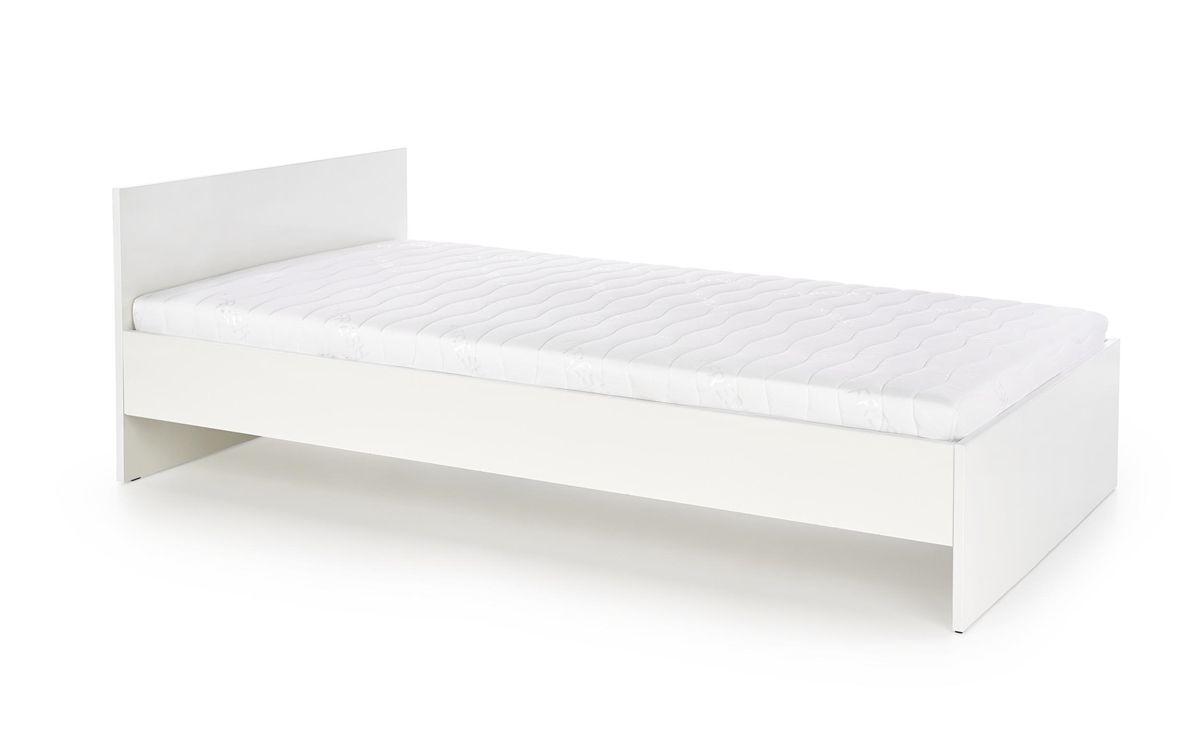 Jednolôžková posteľ Lima 90 - biely lesk - nabbi.sk