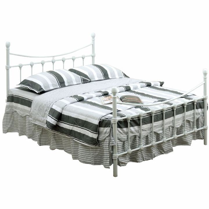 Manželská posteľ s roštom Nieves New 140x200 cm - biela - nabbi.sk