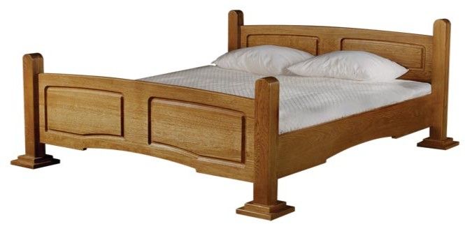 Rustikálna manželská posteľ Kinga 180 - drevo D3 - nabbi.sk