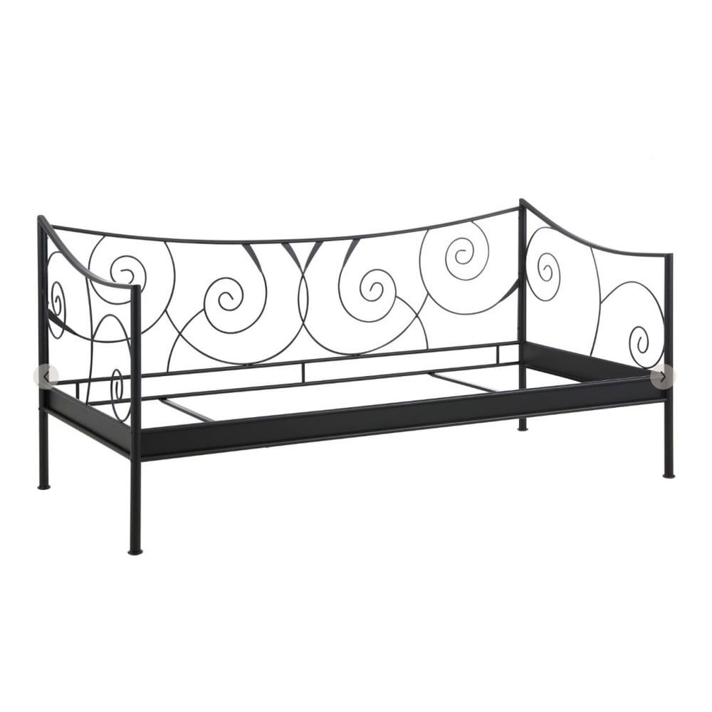 Čierna kovová posteľ Støraa Isabelle, 90 × 200 cm - Bonami.sk