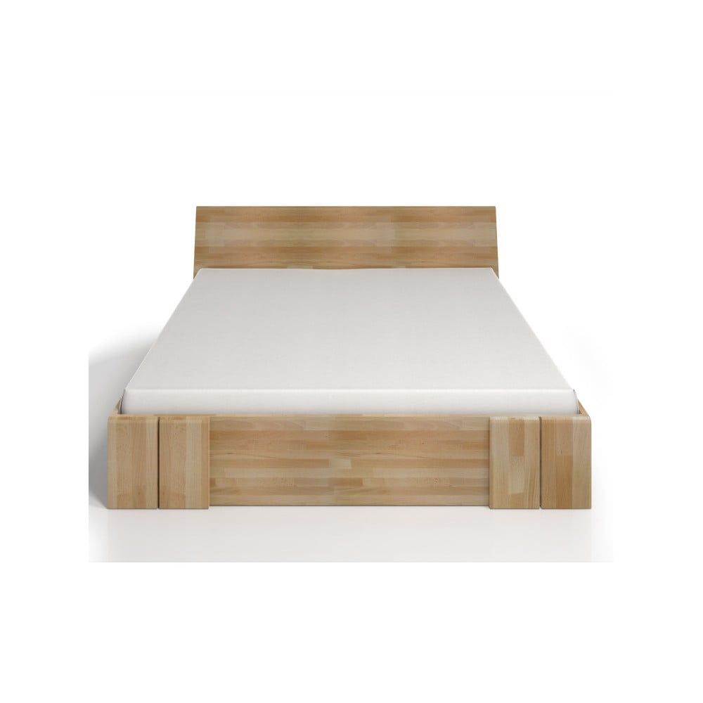 Dvojlôžková posteľ z bukového dreva so zásuvkou Skandica Vestre Maxi, 200 × 200 cm - Bonami.sk