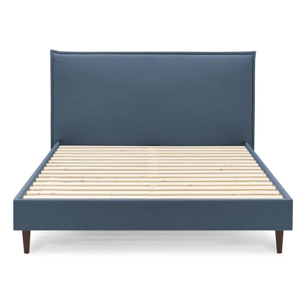 Modrá dvojlôžková posteľ Bobochic Paris Sary Dark, 180 x 200 cm - Bonami.sk