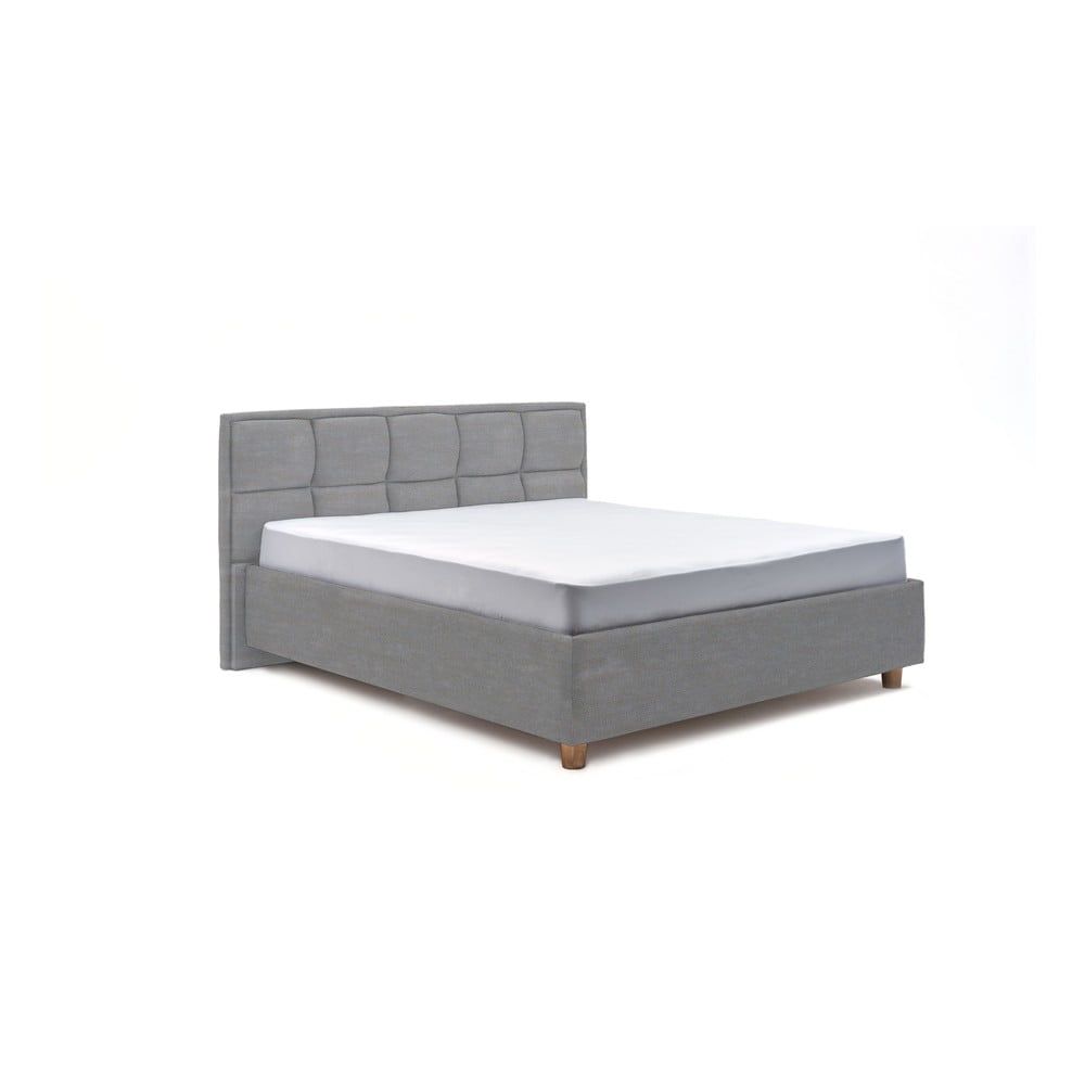 Svetlomodrá dvojlôžková posteľ s roštom a úložným priestorom PreSpánok Karme, 160 x 200 cm - Bonami.sk