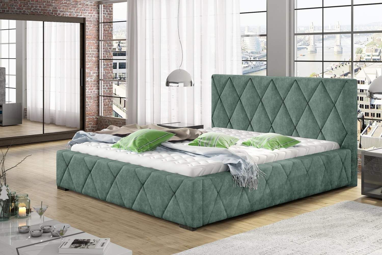 Confy Dizajnová posteľ Kale 180 x 200 -  - ESTILOFINA.SK