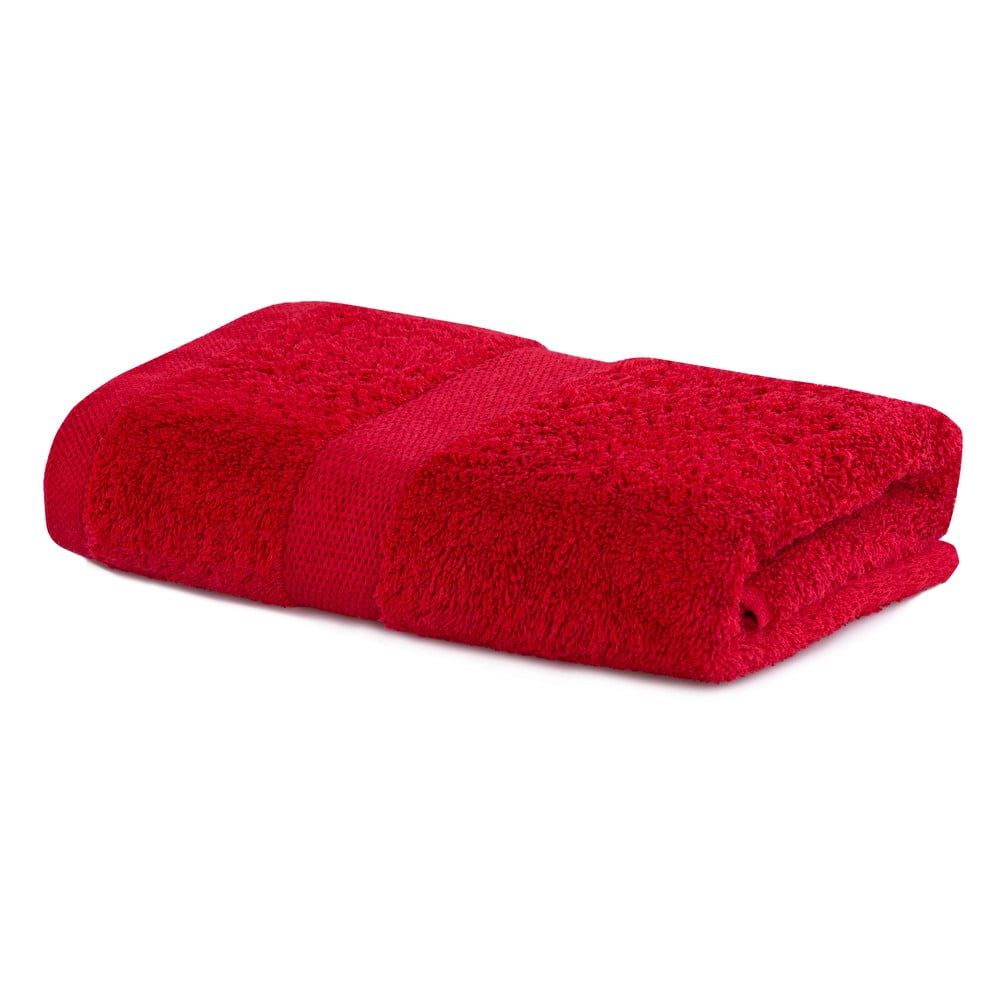 Červený uterák DecoKing Marina, 50 × 100 cm - Bonami.sk