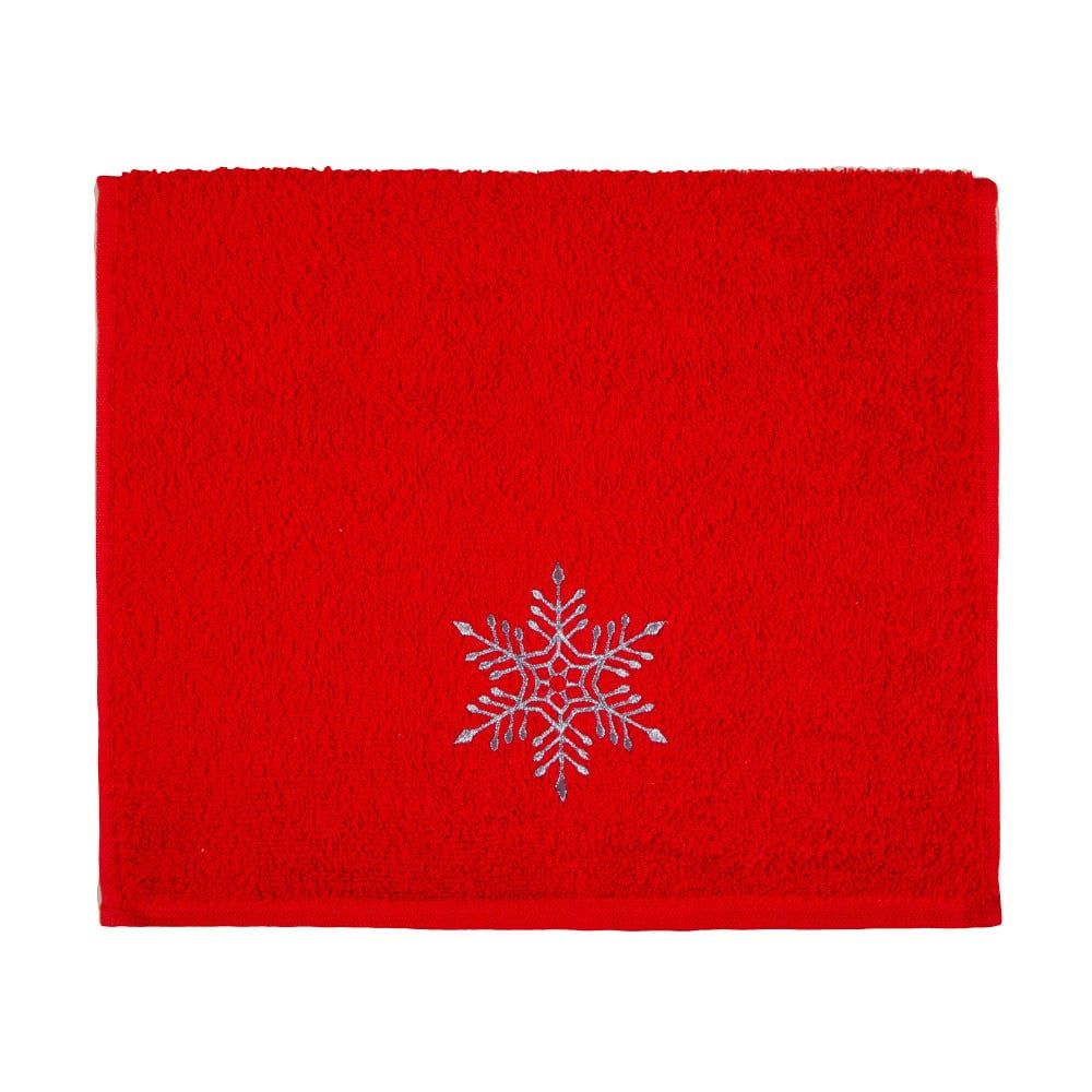 Osuška Christmas Snowflake Red, 30 x 50 cm - Bonami.sk