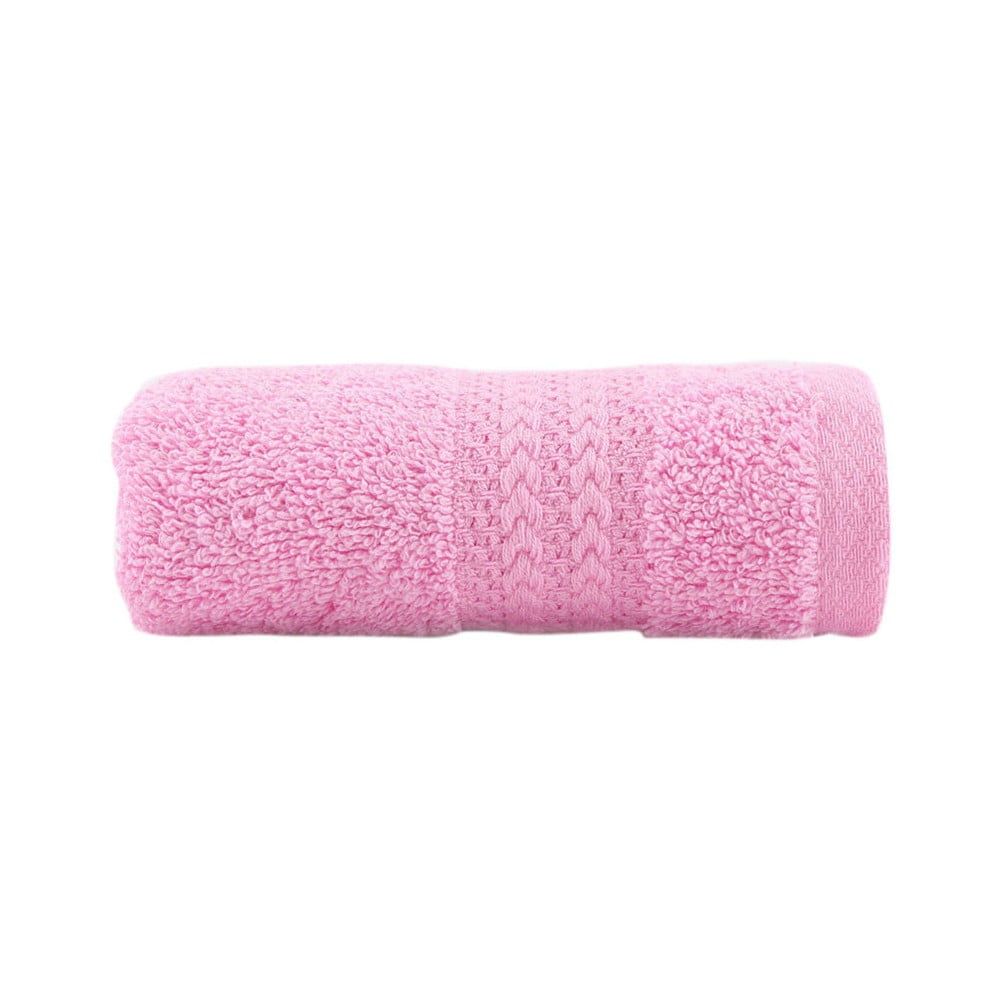 Ružový uterák z čistej bavlny Sunny, 30 × 50 cm - Bonami.sk