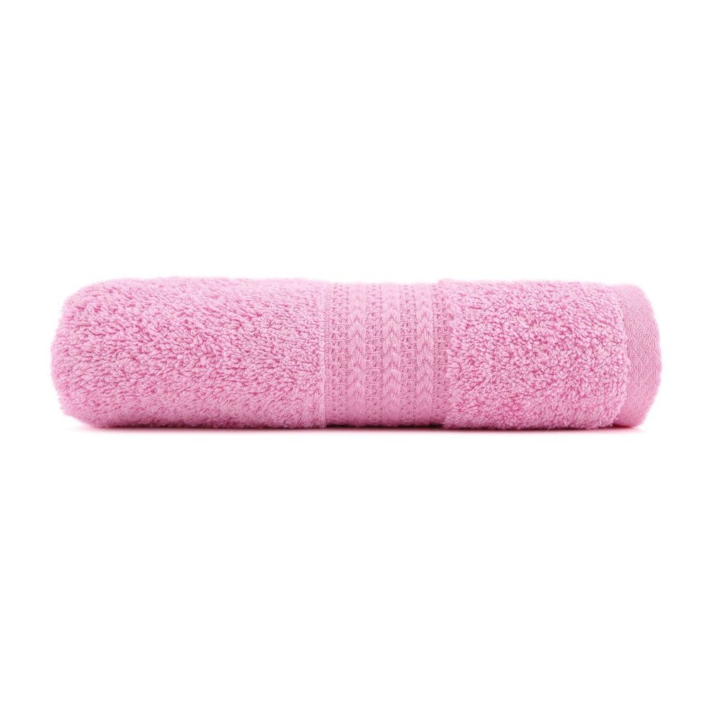 Ružový uterák z čistej bavlny Sunny, 70 × 140 cm - Bonami.sk