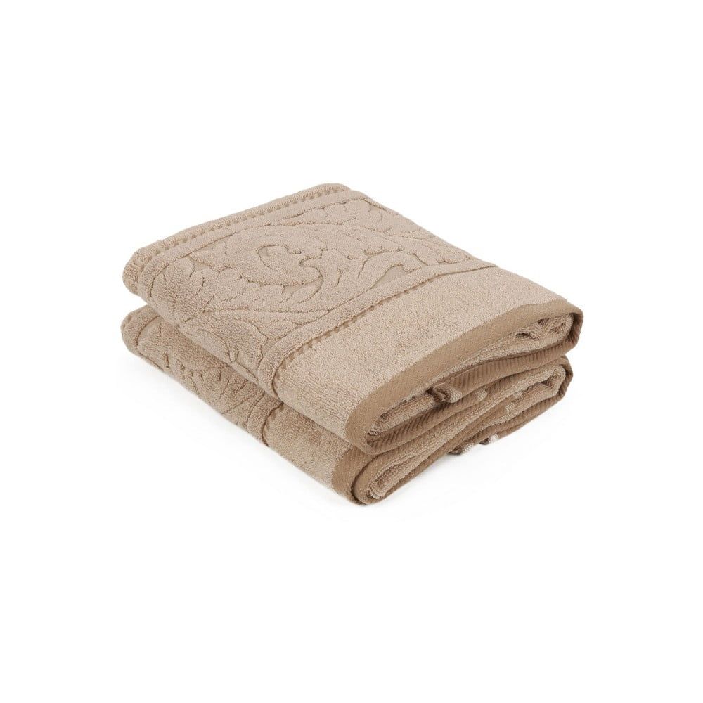 Sada 2 hnedých uterákov z bavlny Sultan, 50 × 90 cm - Bonami.sk