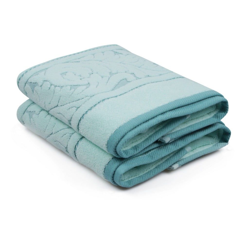 Sada 2 mentolovozelených bavlnených ručníku Sultan, 50 × 90 cm - Bonami.sk