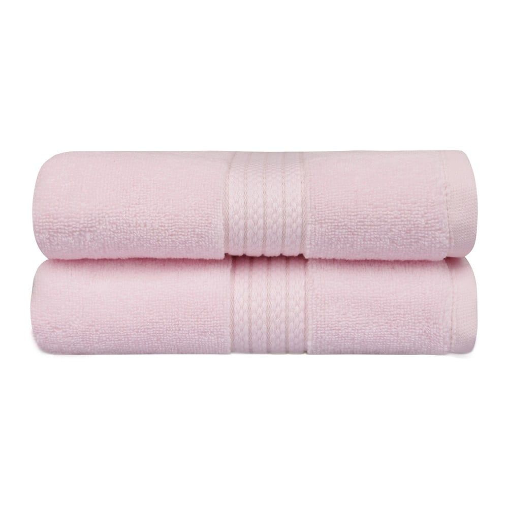 Sada 2 ružových uterákov do kúpeľni Mira, 90 x 50 cm - Bonami.sk