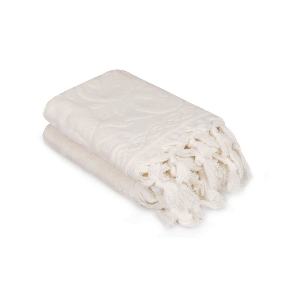 Sada dvoch bielych uterákov Bohème, 90 × 50 cm - Bonami.sk