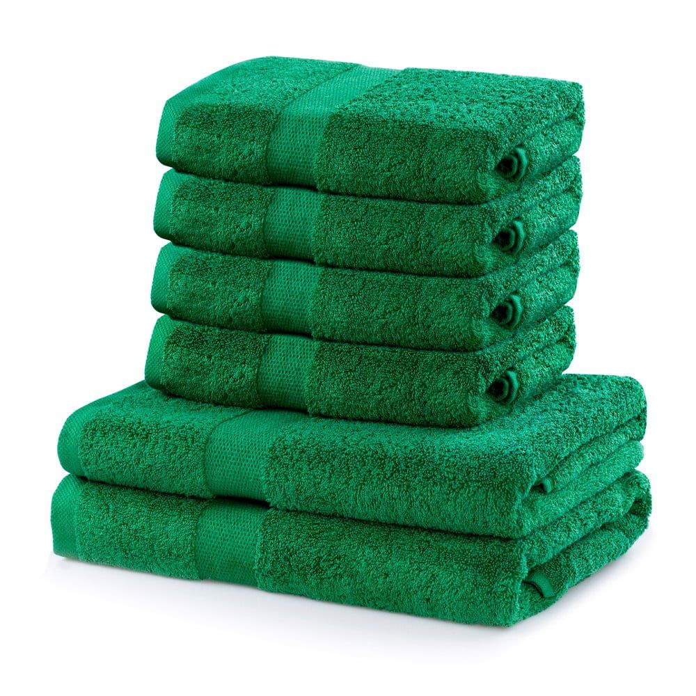 Set 2 zelených osušiek a 4 uterákov DecoKing Marina - Bonami.sk