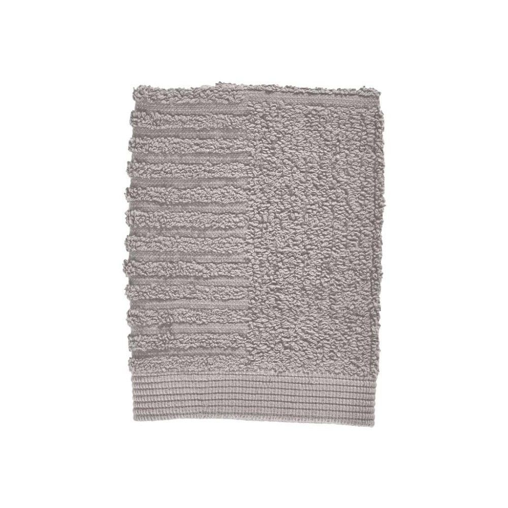 Sivý uterák zo 100% bavlny na tvár Zone Classic Gull Grey, 30 × 30 cm - Bonami.sk