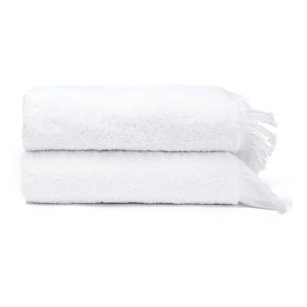 Súprava 2 bielych uterákov zo 100 % bavlny Bonami, 50 × 90 cm - Bonami.sk