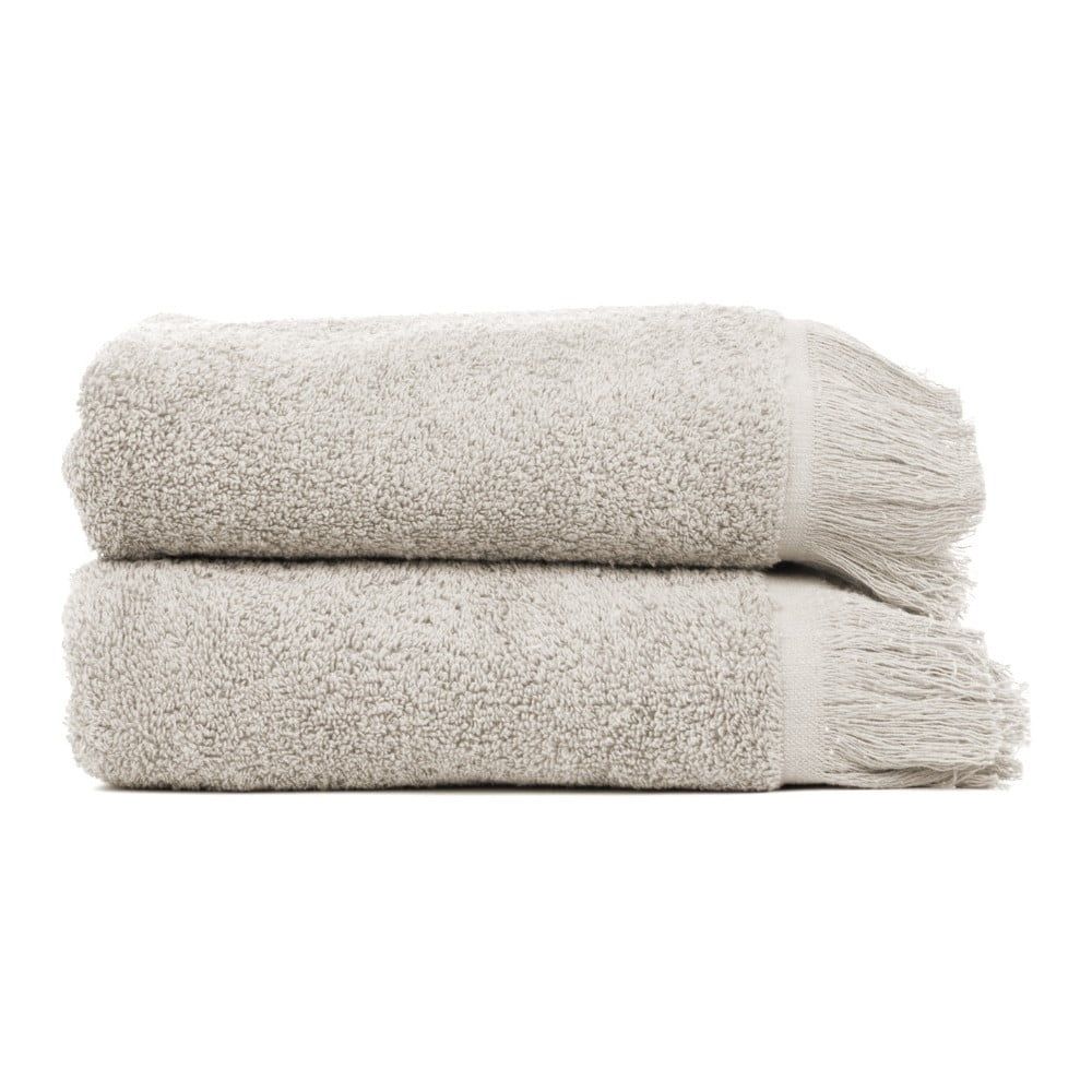 Súprava 2 sivohnedých uterákov zo 100% bavlny Bonami, 50 × 90 cm - Bonami.sk