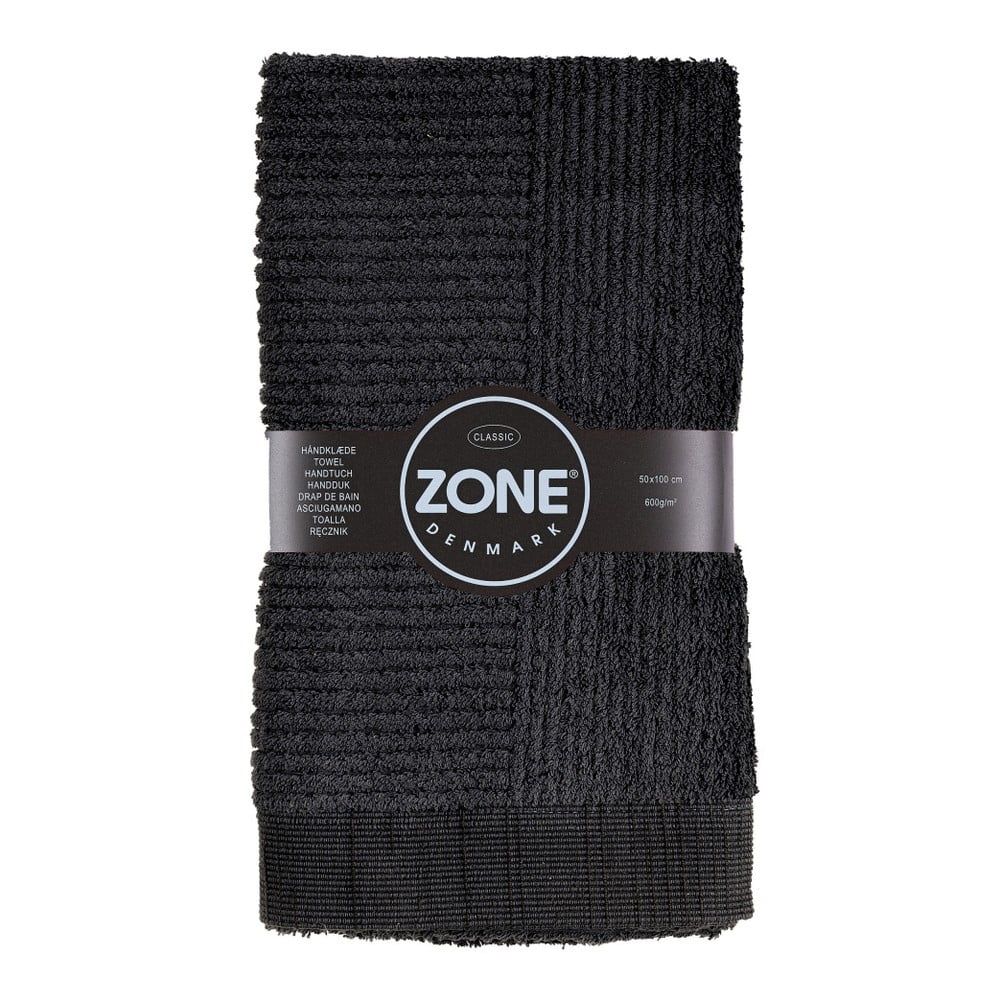 Čierny uterák Zone Classic, 50 x 100 cm - Bonami.sk