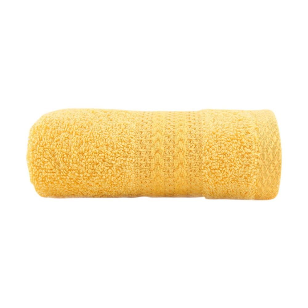 Žltý uterák z čistej bavlny Sunny, 30 × 50 cm - Bonami.sk