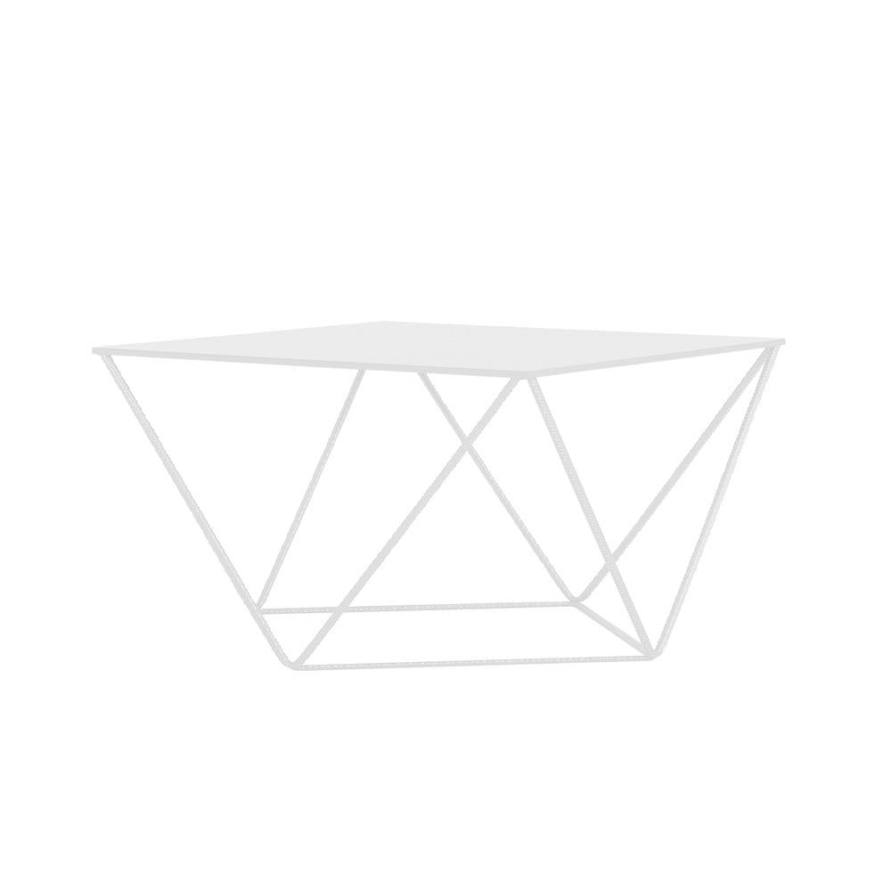 Biely konferenčný stolík Custom Form Daryl, 80 × 80 cm - Bonami.sk