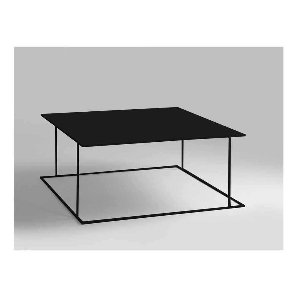 Čierny konferenčný stolík Custom Form Walt, 80 × 80 cm - Bonami.sk