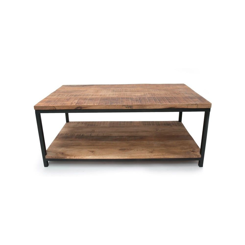 Čierny konferenčný stolík s doskou z mangového dreva LABEL51 Vintage XXL - Bonami.sk